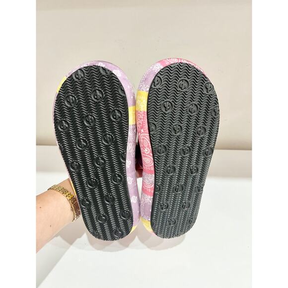 NWT Arizona Love Bandana Print Platform Slide Sandals Multi Women's Size EU 37 - Picture 7 of 7